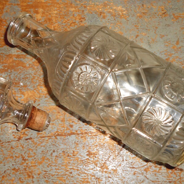 Vintage Bottle, Liquor Decanter, Glass Bottle, Mad Men, Serving, Decanter, Dispenser, Bar Ware
