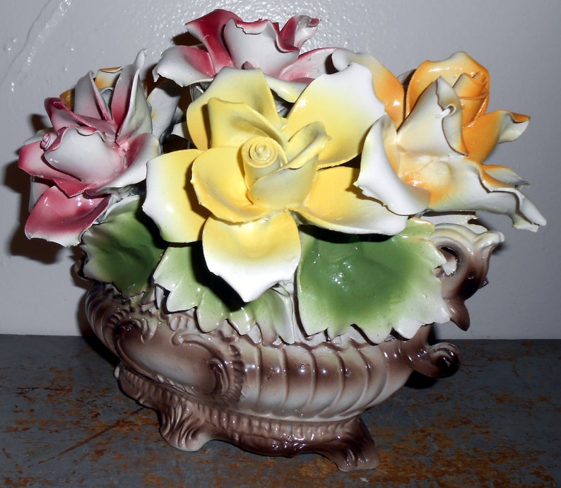 Vintage Capodimonte Centerpiece Made in Italy Porcelain Etsy