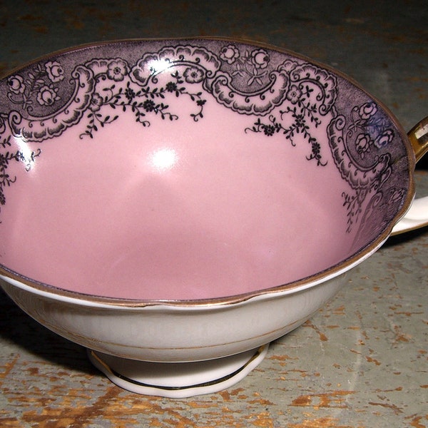 Vintage Tea Cup, Royal Bayreuth, Pink, Bavaria Germany, Pink Tea Cup