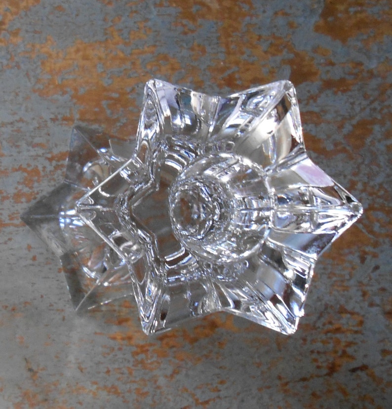 Vintage Candle Holders Crystal Mikasa Candlesticks Taper Etsy