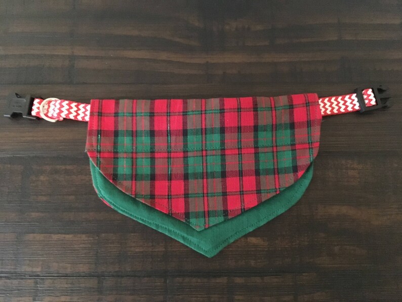 Christmas Holiday Red and Green Plaid Dog and Cat Bandanas