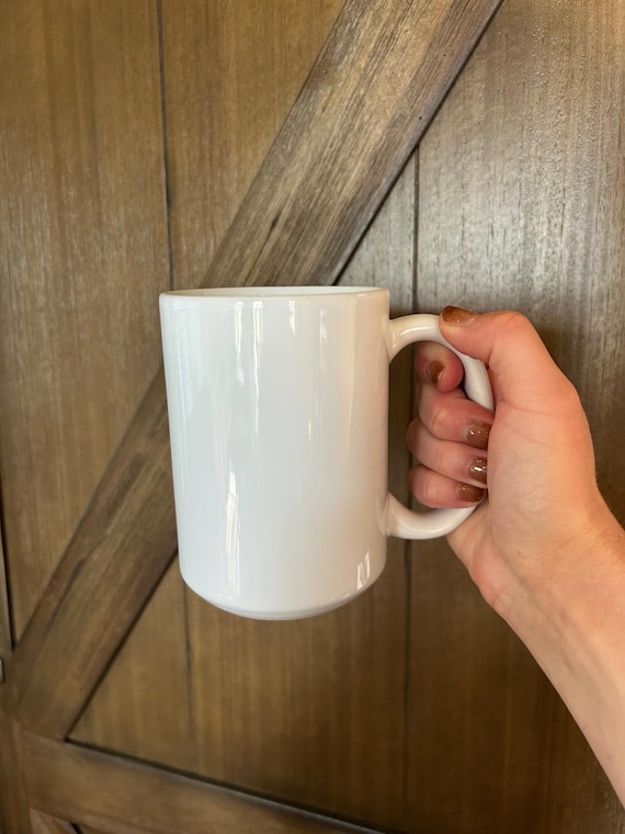 15 oz white coffee mug mockup sublimation, DFT, vinyl, DIY