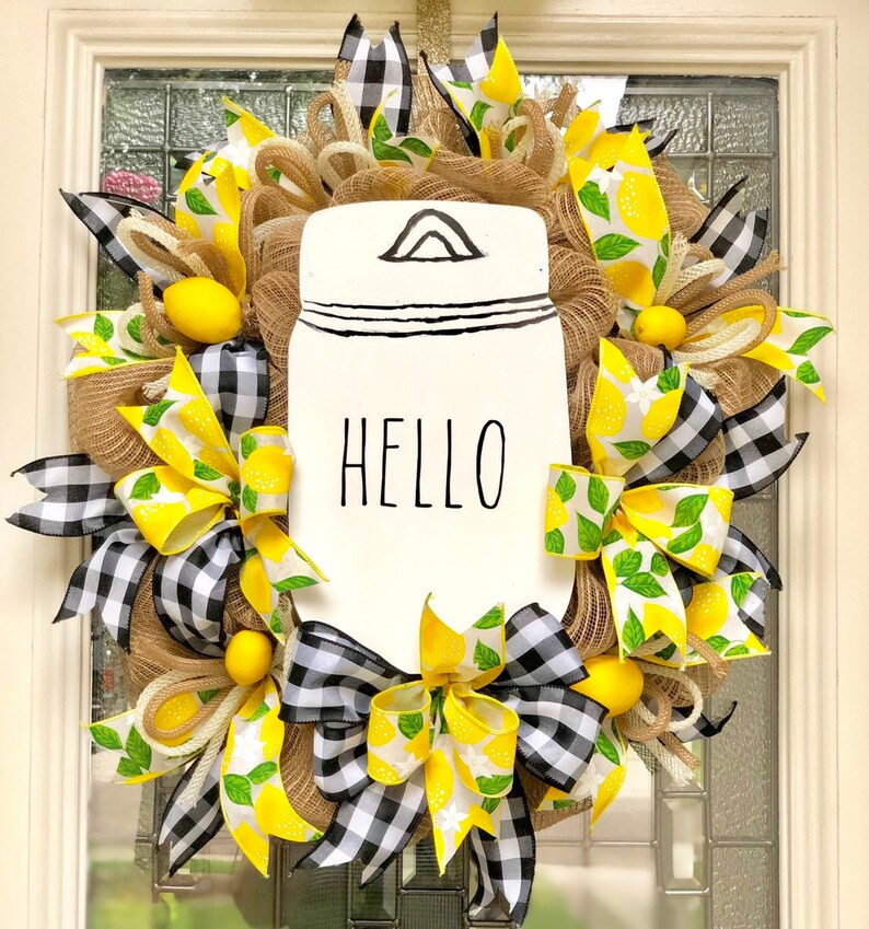 inspired wreath summer wreath everyday wreath Rae Dunn Wreath spring wreath