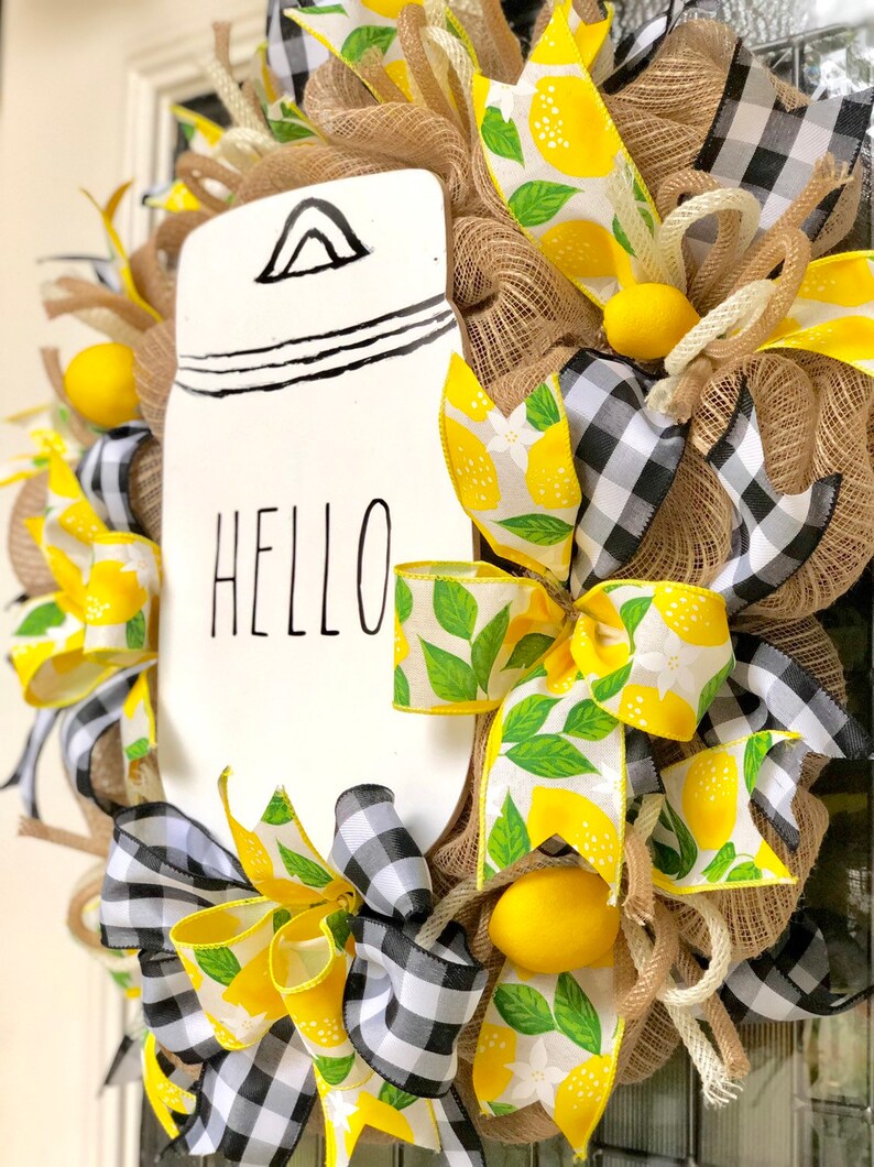 inspired wreath summer wreath everyday wreath Rae Dunn Wreath spring wreath
