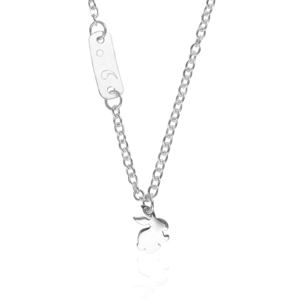 Collier Lumineux Clignotant Corps De Lapin LED Multicolore Pour Soirée Et Festival