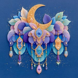 Macrame Wall Hangings Backdrop Illustrations Fringe And Beads (44 JPG Digital Images)