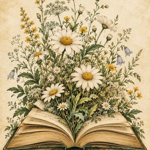 Capa para Kindle e Kobo com estampa floral de flores silvestres, download digital para impressão, tamanho personalizado.
