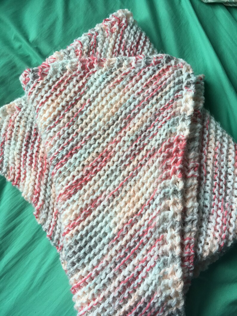 etsy knitted baby blankets