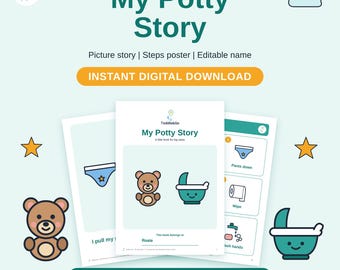 My Potty Story: Editable Name Potty Training Book (Digital Download)
