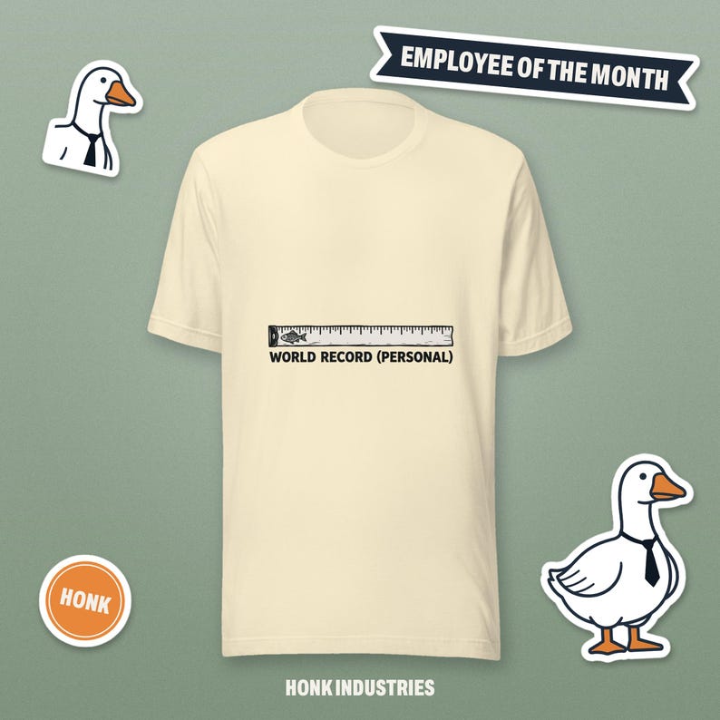 World Record Personal Fishing tee - front view