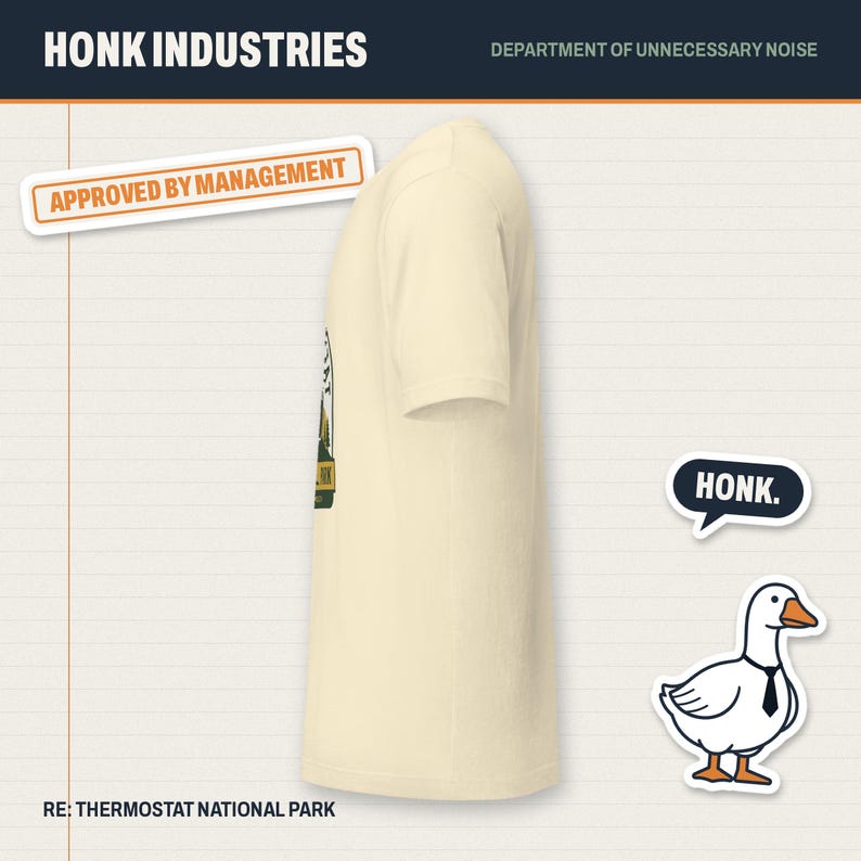 Thermostat National Park dad tee - another angle