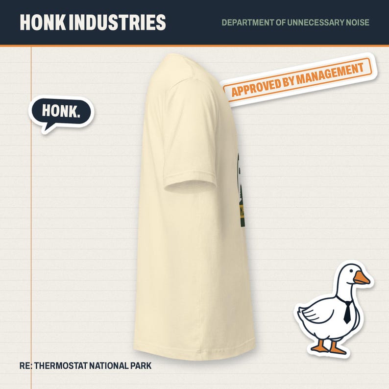 Thermostat National Park dad tee - another angle