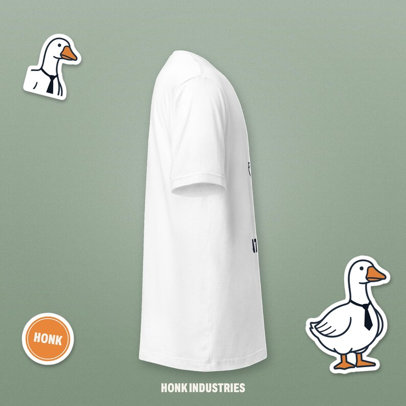 Santa Ate Them goose Christmas tee - another angle