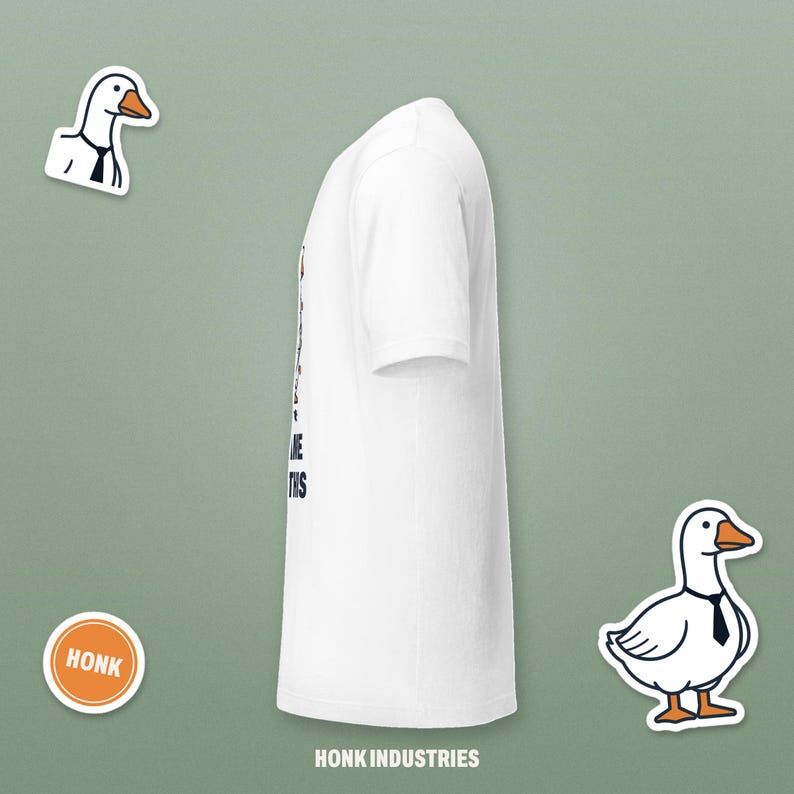 It Came Like This goose Christmas tee - another angle
