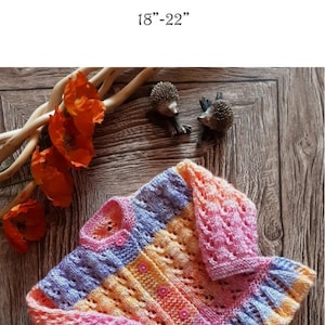 KATIE:  Baby Girl's Frilly Cardigan Pdf Knitting Pattern