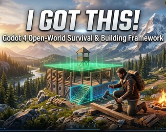 Godot 4 Open World Survival Building Framework Kod źródłowy Modułowa baza Silnik rzemieślniczy Zasób