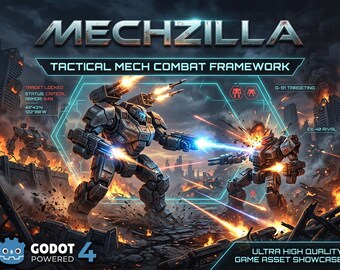 Zestaw kontrolera fizyki lotu Godot 4 Mech: silnik sterowy o 6 stopniach swobody (kod źródłowy)