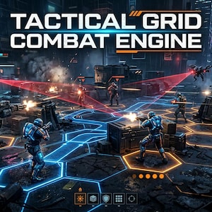 Silnik walki Tactical Grid Kod źródłowy Strategia turowa RPG Pathfinding Moduł programisty Testowany zasób
