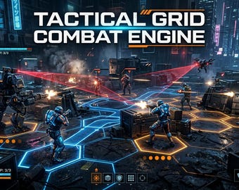 Codice sorgente del motore di combattimento Tactical Grid: modulo RPG strategico a turni (Python)