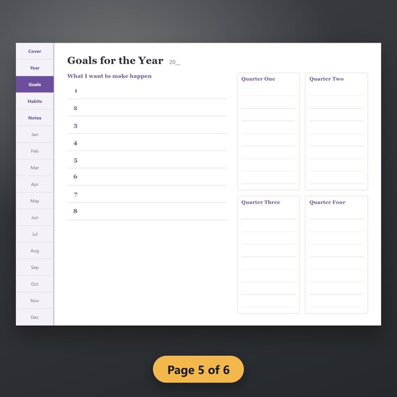Halloween Digital Planner Undated, Spooky Season Planner, Hyperlinked Planner, Moon Phase Planner, Hyperlinked PDF, Tablet, Instant Download, image 9