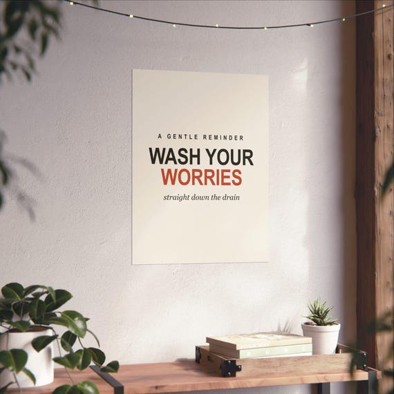 Funny Bathroom Printable Set of 6, Minimalist Typography Wall Art Prints, Black White Humor Quotes, 16x20 11x14 8x10, Instant Download, image 6