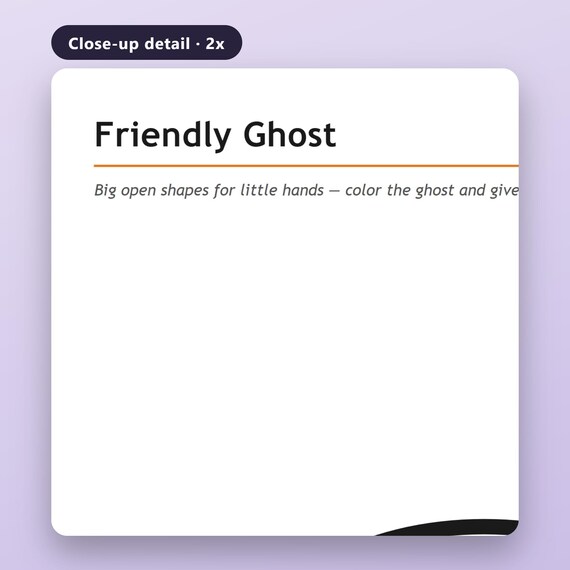 Halloween Coloring Book Printable, 8 Kids Pages, Easy to Hard, Bold Thick Outlines, US Letter, A4, Instant Download PDF, image 4