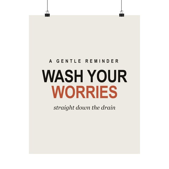 Funny Bathroom Printable Set of 6, Minimalist Typography Wall Art Prints, Black White Humor Quotes, 16x20 11x14 8x10, Instant Download, image 9
