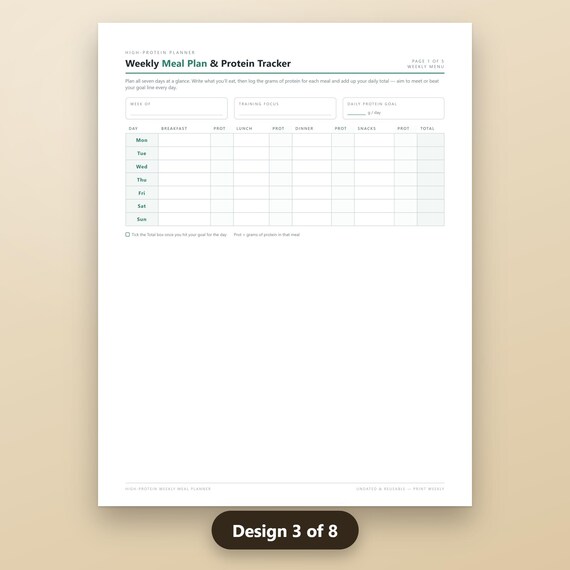 Cleaning Schedule Printable Bundle, 4 Home Planners, 24 Pages, Zone Cleaning, Meal Planner, Garden Planner, US Letter, A4, Instant Download, image 7