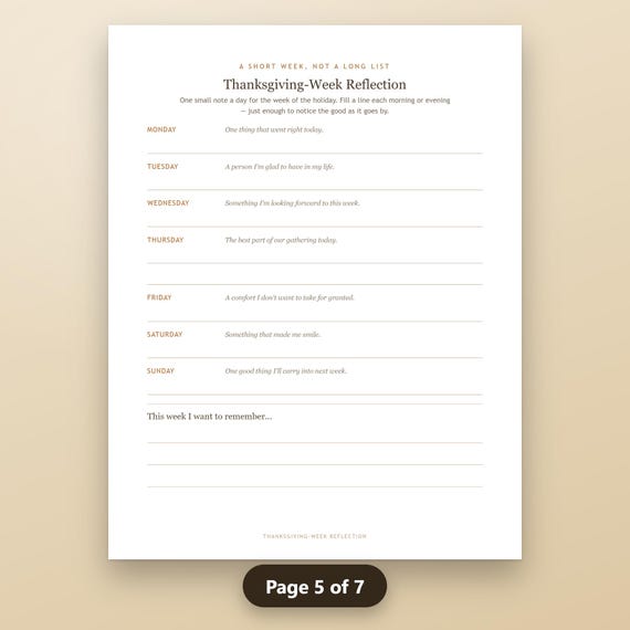 Thanksgiving Gratitude Journal Printable, Fillable Family Dinner Table Journal, Table Talk Cards, Thankful Tree, US Letter, A4, Instant, image 9