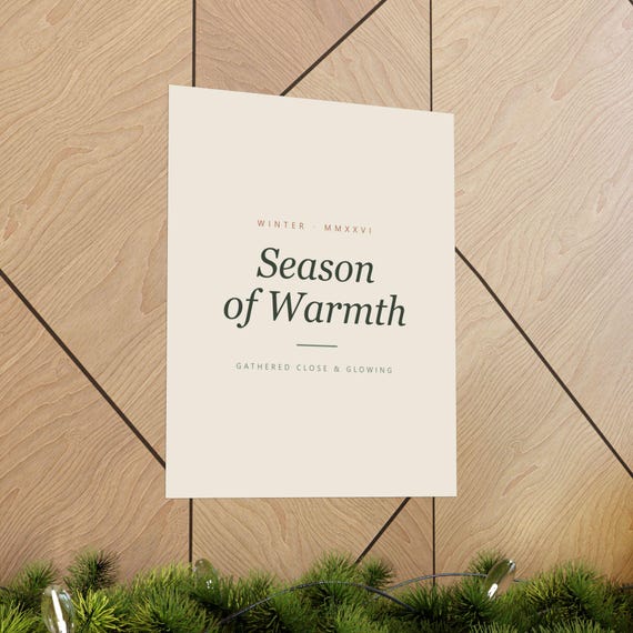 Christmas Typography Print Set of 6, Minimalist Holiday Wall Art, Cream Sage, 16x20, 11x14, 8x10, Instant Download, image 13
