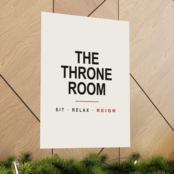 Funny Bathroom Printable Set of 6, Minimalist Typography Wall Art Prints, Black White Humor Quotes, 16x20 11x14 8x10, Instant Download, image 5