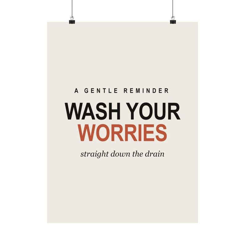 Funny Bathroom Printable Set of 6, Minimalist Typography Wall Art Prints, Black White Humor Quotes, 16x20 11x14 8x10, Instant Download