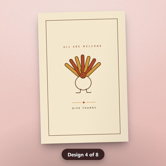 Thanksgiving Gallery Wall Set, 8 Vintage Retro Printable Prints, Turkey Cornucopia Give Thanks Typography, 16x20, 11x14, 8x10, Instant, image 7