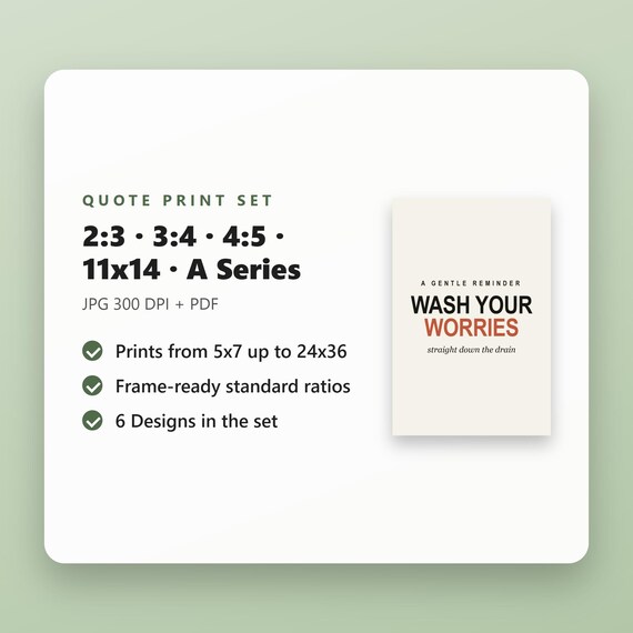 Funny Bathroom Printable Set of 6, Minimalist Typography Wall Art Prints, Black White Humor Quotes, 16x20 11x14 8x10, Instant Download, image 5
