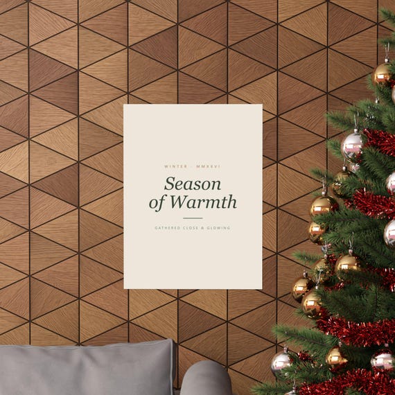 Christmas Typography Print Set of 6, Minimalist Holiday Wall Art, Cream Sage, 16x20, 11x14, 8x10, Instant Download, image 4