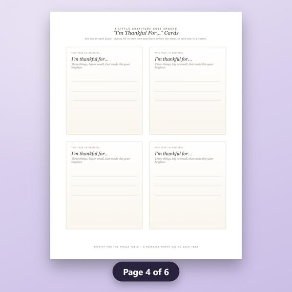 Thanksgiving Menu Printable, Fillable Place Card Set, Dinner Menu, Name Cards, Food Labels, US Letter, A4, Instant Download, image 8