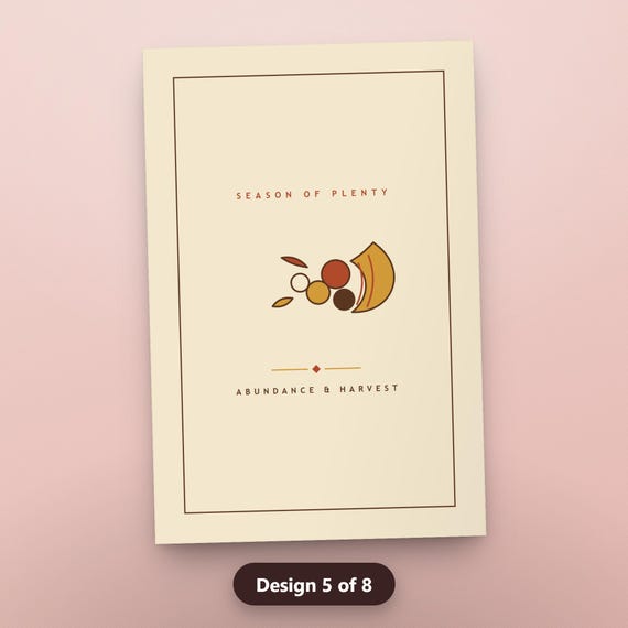 Thanksgiving Gallery Wall Set, 8 Vintage Retro Printable Prints, Turkey Cornucopia Give Thanks Typography, 16x20, 11x14, 8x10, Instant, image 8