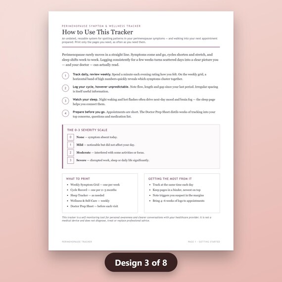 Anxiety Worksheets Printable Bundle, CBT Thought Record, Adhd Planner, Symptom Tracker, US Letter, A4, Instant Download PDF, image 7
