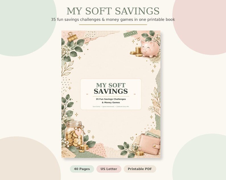 Money Fun Booklet.pdf 35 Savings Challenges Printable | Money Saving Games, No-spend ...