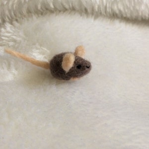 Micro mouse needlefelted miniature dollhouse mice