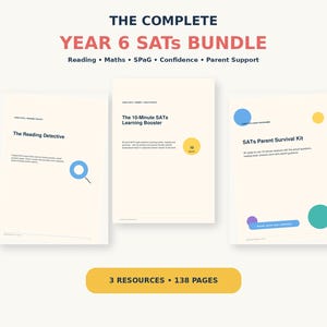 Year 6 SATs Revision Bundle | Maths, Reading, SPaG Practice (Digital Download)