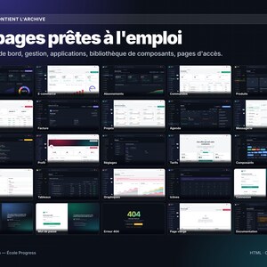 Progress Admin — HTML CSS JavaScript Dashboard Template, 25 Pages, No Dependencies, Dark Mode, Charts Without Any Library image 2