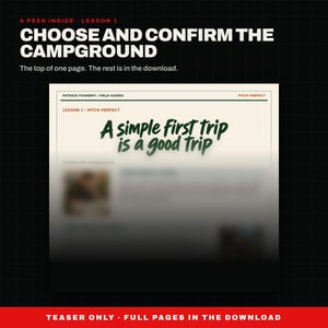 Camping-Leitfaden für Anfänger (PDF), Checkliste für den ersten Campingurlaub, Grundlagen des Zeltens auf Campingplätzen für Camping-Neulinge und Familien, Download zum Ausdrucken Bild 3