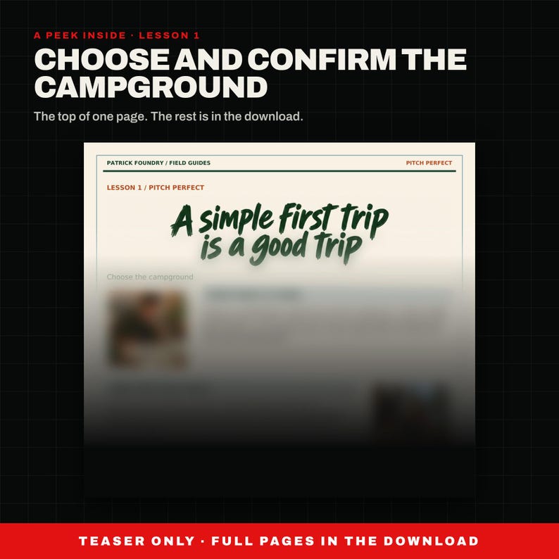 Camping-Leitfaden für Anfänger (PDF), Checkliste für den ersten Campingurlaub, Grundlagen des Zeltens auf Campingplätzen für Camping-Neulinge und Familien, Download zum Ausdrucken Bild 3