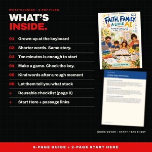 AI for Family Bible Time, Beginner Guide PDF, Christian Family Devotion Help for Kids Ages 6 to 10, Illustrated Guide for Parents image 2