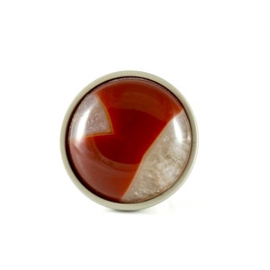 Knobs for Dresser - Red Druzy Knob - Hawaiian Lava Crystal Drawer Knob - Home Decor
