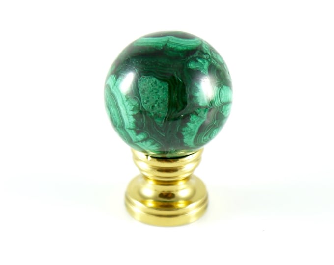 Malachite Lamp Finial