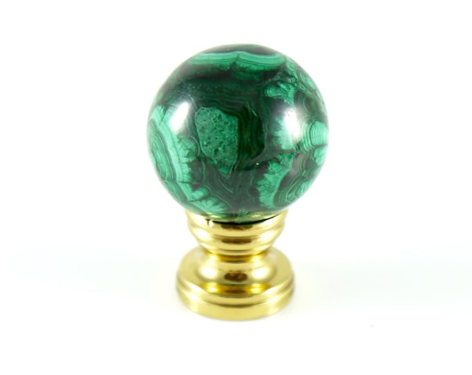 Malachite Lamp Finial