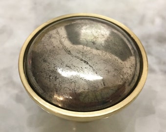Gold Knob Pyrite Cabinet Pull Custom Hardware Gold Room Decor Oil Rubbed Bronze  Chrome Satin Brass Dresser Drawer Knob Metallic Decor