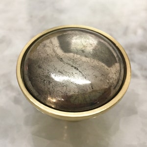 Gold Knob Pyrite Cabinet Pull Custom Hardware Gold Room Decor Oil Rubbed Bronze  Chrome Satin Brass Dresser Drawer Knob Metallic Decor